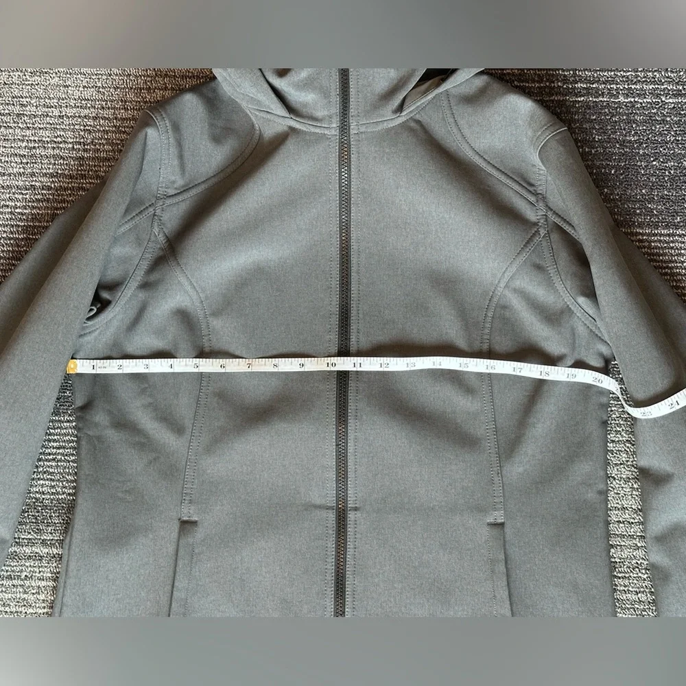 Eddie Bauer ‘Windfoil Elite’ Hooded Fleece Lined Gray Trench Coat | SIZE L - Picture 10 of 11